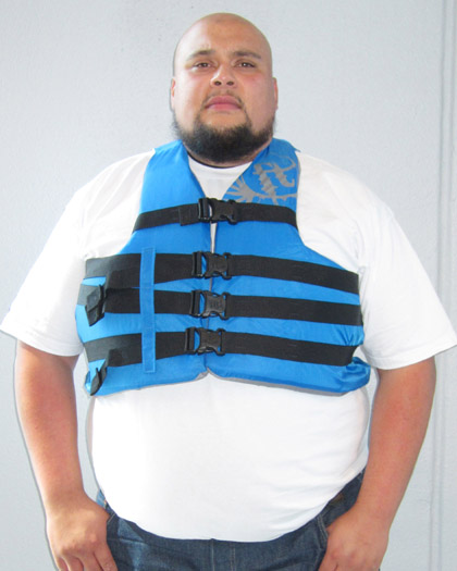 Full Throttle Oversized Nylon Life Vest BLUE Full Throttle Oversized Nylon Life Vest BLUE