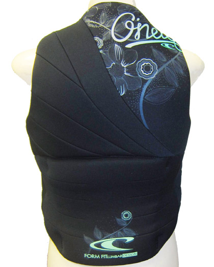 ONeill Siren Womens Neoprene Life Vest Black 2022 BACK ONeill Siren Womens Neoprene Life Vest Black 2022 BACK