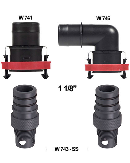 Fly High Flow-Rite Quick Connect Fit 1" W741 W743 W746