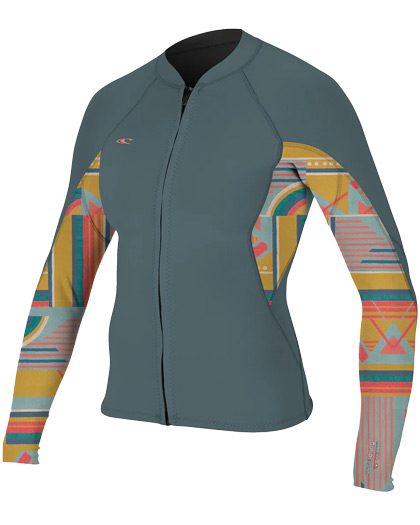ONeill Womens Bahia Full Front Zip Jacket Geo 2024 ONeill Womens Bahia Full Front Zip Jacket Geo 2024