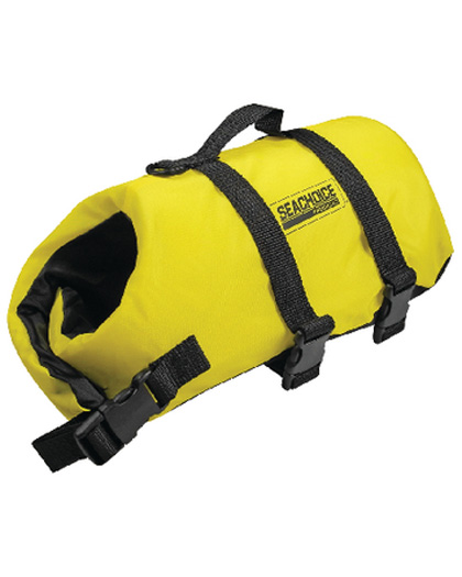 Seachoice Dog Life Vest Yellow Nylon sizes XXS thru XL Seachoice Dog Life Vest Yellow Nylon sizes XXS thru XL